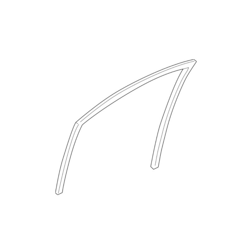 Glass Run Rubber Front Door Left Side - 6815142121